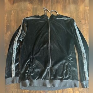 Boohoo Man velour track suit. Top and Bottoms